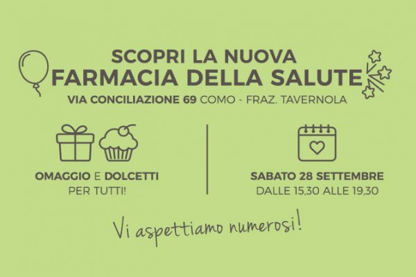 Scopri la nuova Farmacia della Salute – sabato 28 settembre